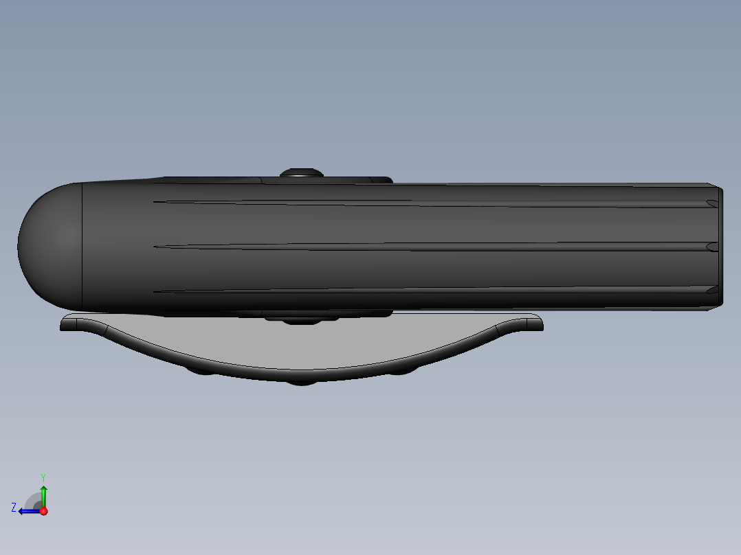 可折叠式工兵铲右视图