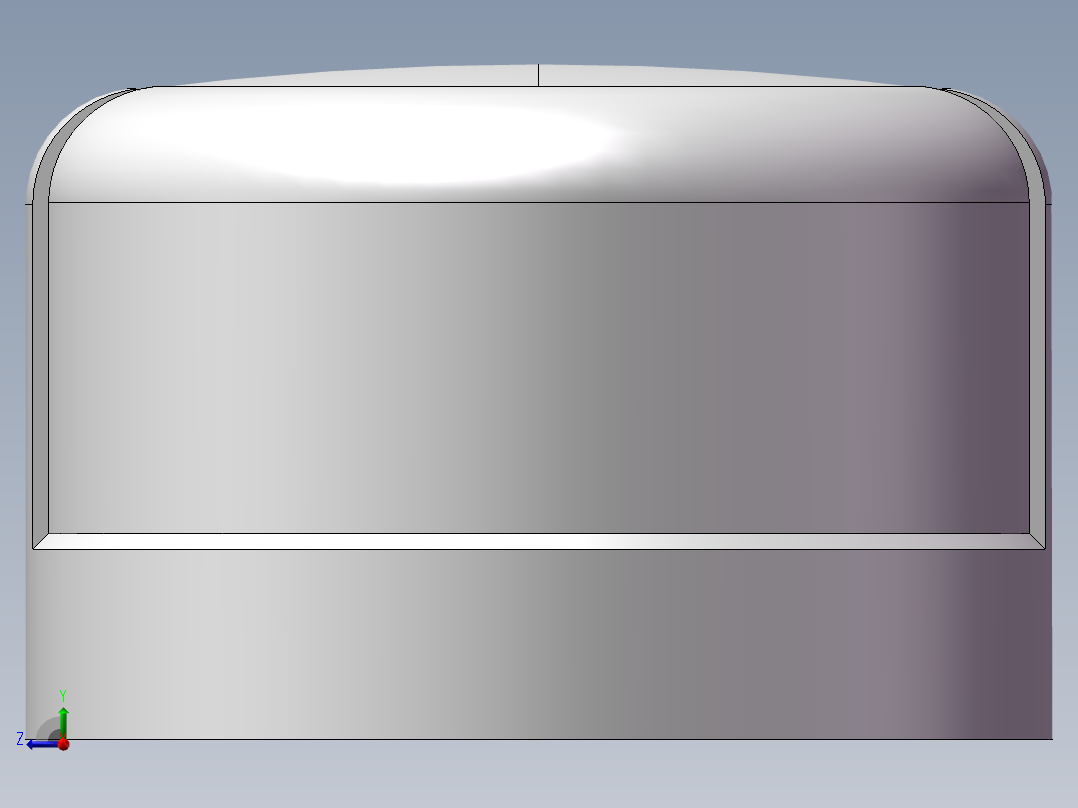 圆管帽 DN32右视图