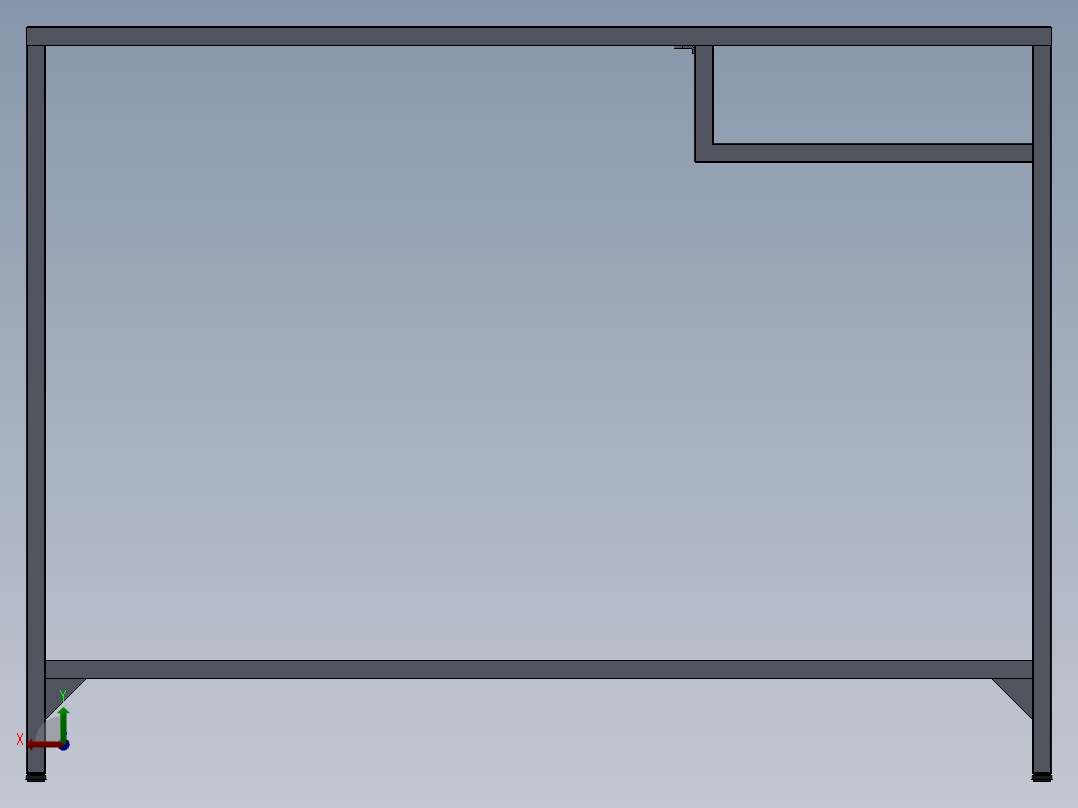 笔记本电脑桌前视图