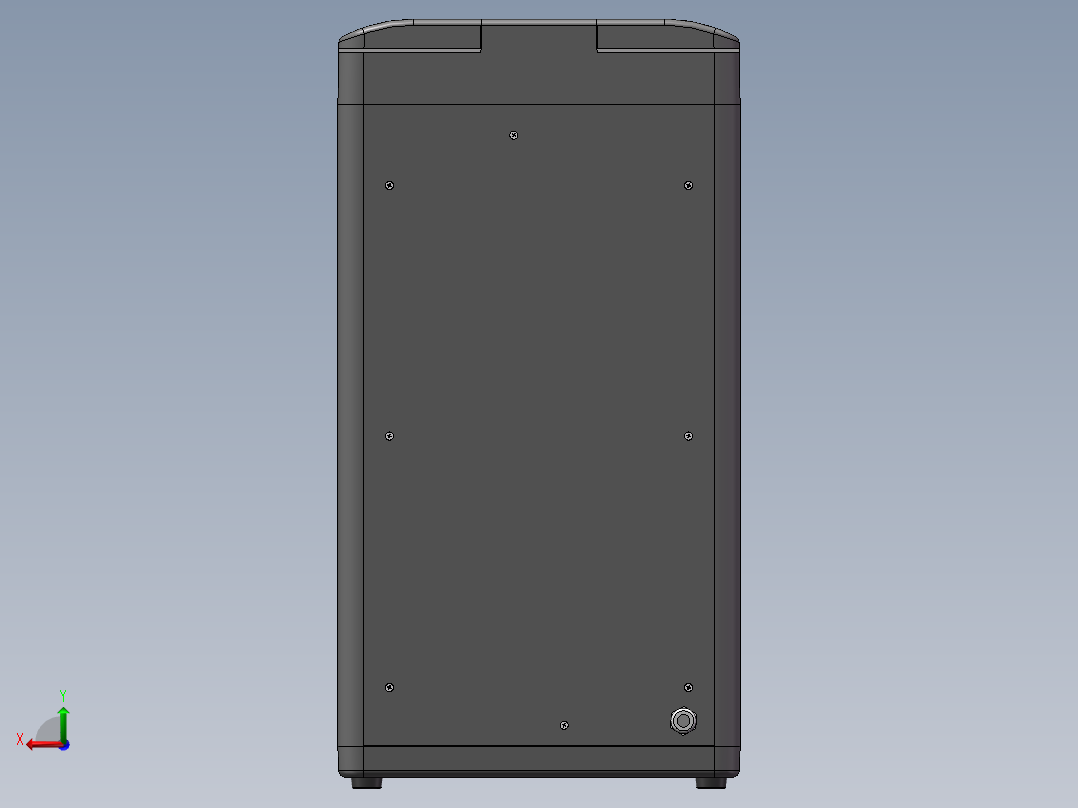 厨余垃圾处理设备环境清洁设备sw20可编辑后视图