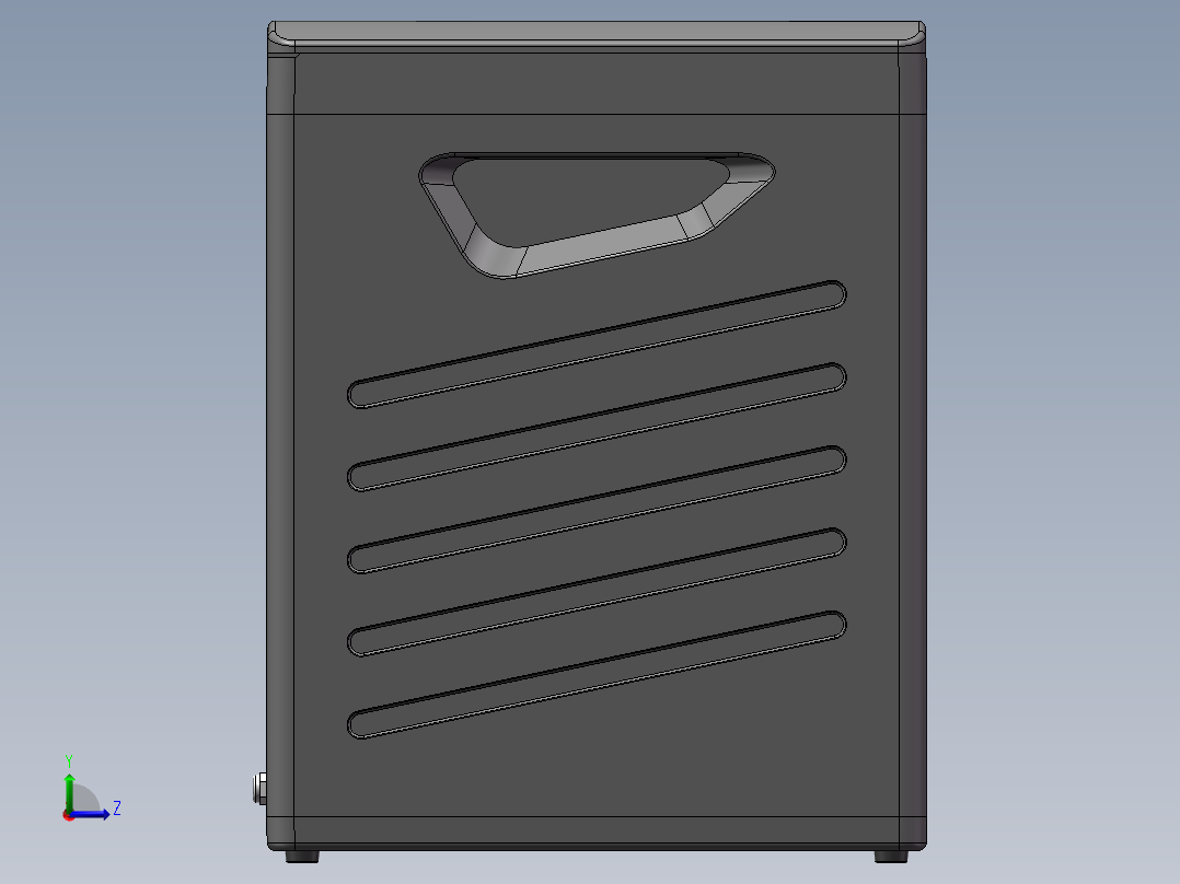 厨余垃圾处理设备环境清洁设备sw20可编辑左视图