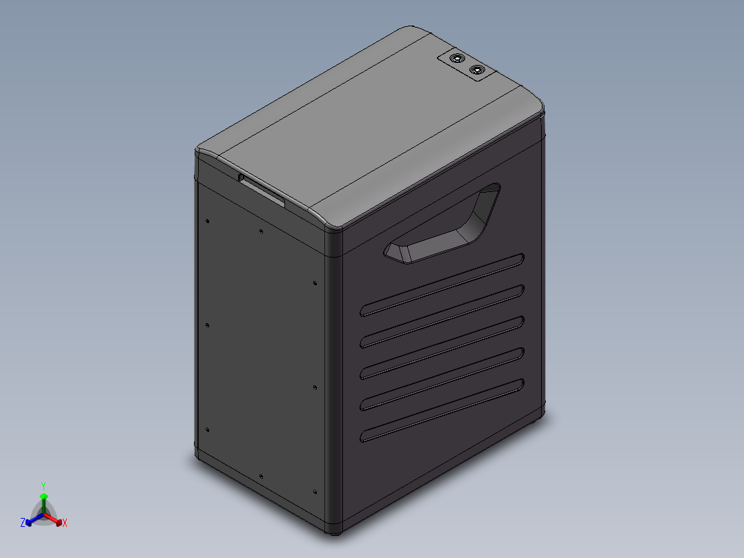 厨余垃圾处理设备环境清洁设备sw20可编辑正等轴测图