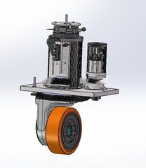 AGV小车舵轮 3D图 机械设计 非标自动化 3D图纸