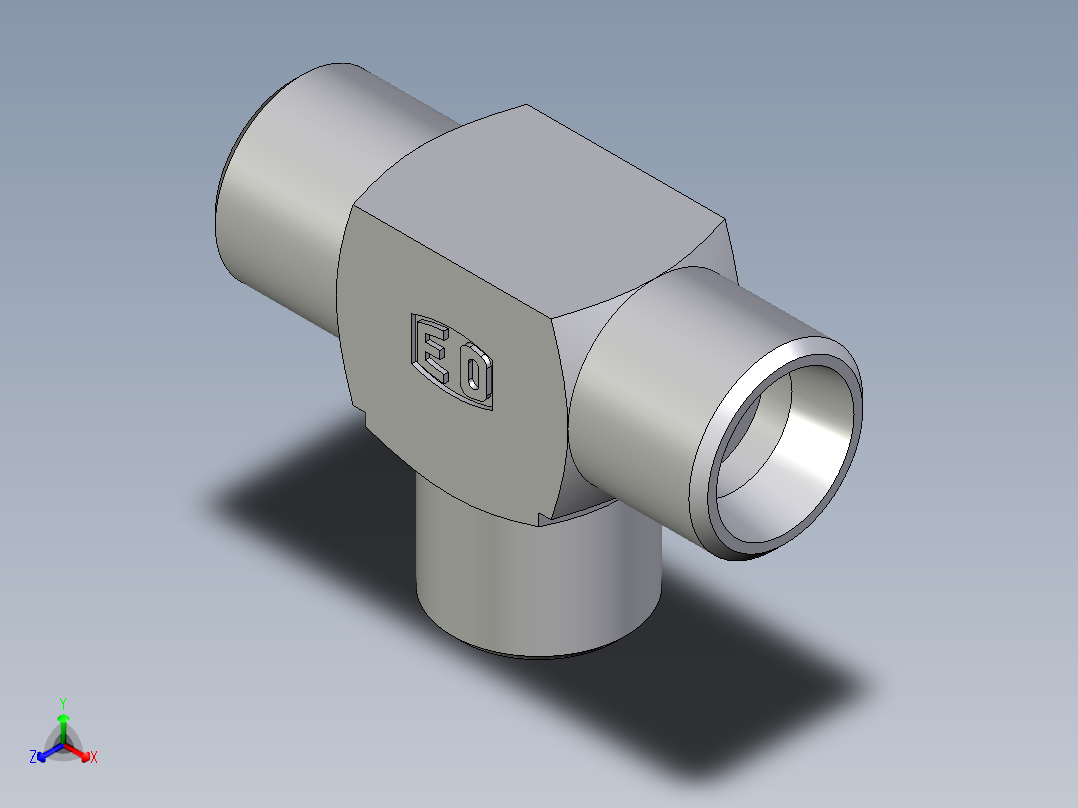 卡套式工业通用硬管接头EO_Union_tee_T08LLCFX