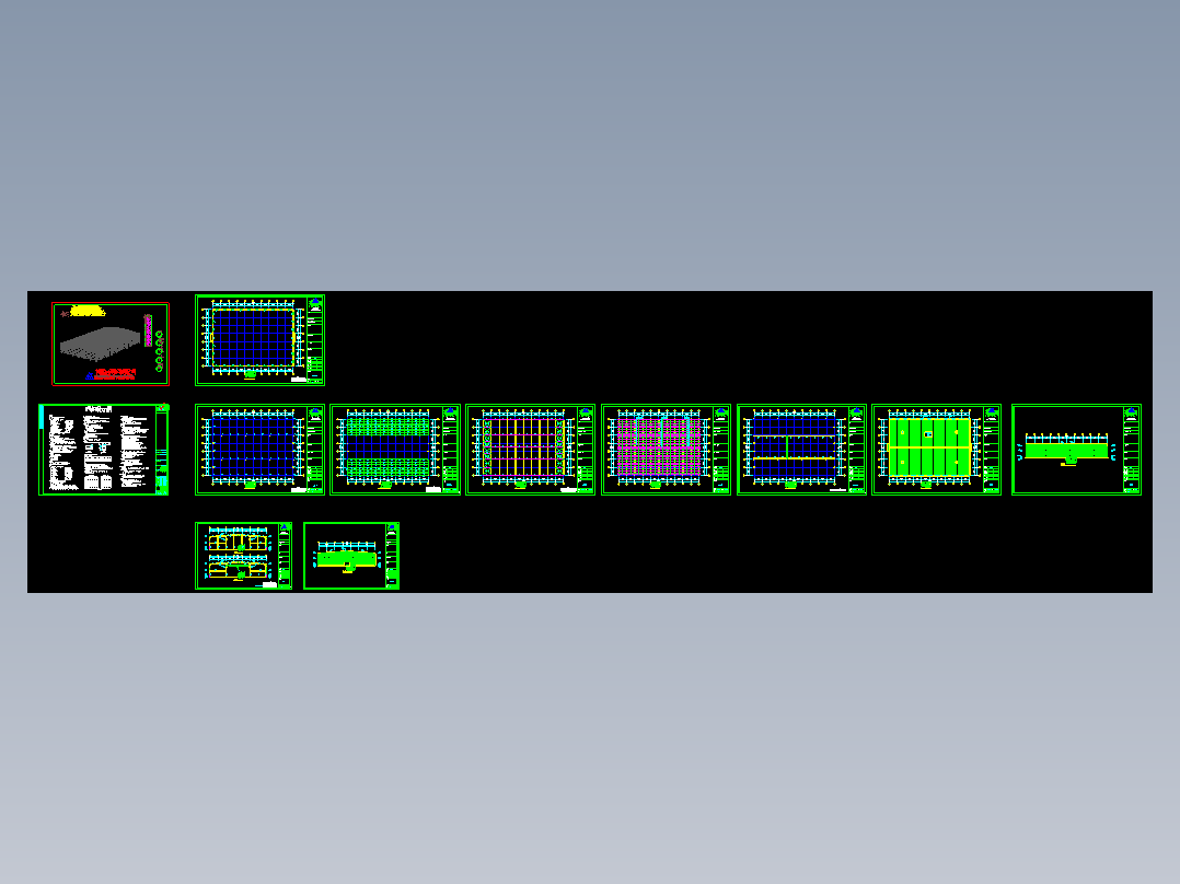 河南漯河某机械公司钢结构工程CAD