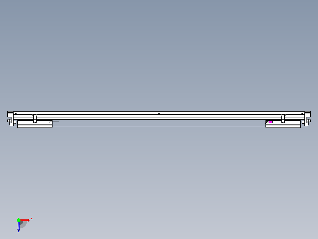 威洛博VL系列直线电机模组-2VL22H3-S1250俯视图