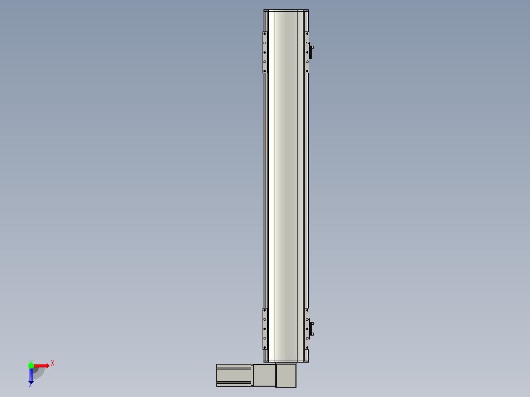 直线模组WG-LHB12-S700-R(B)设计图纸俯视图