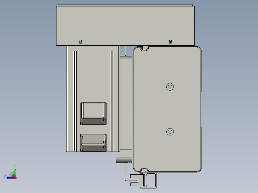 威洛博双电机滑台-VBC14S2-L50-S2700-BU-P40-C6右视图