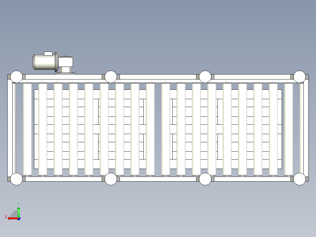 滚筒输送机 (12)后视图