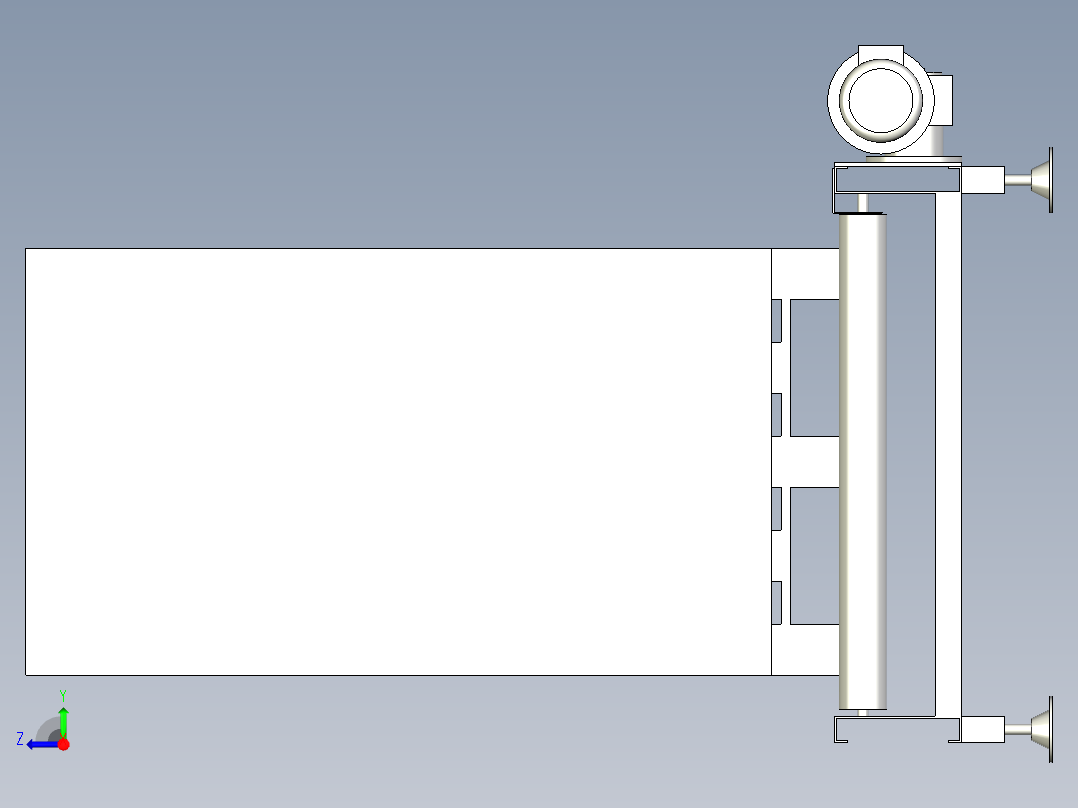 滚筒输送机 (12)右视图