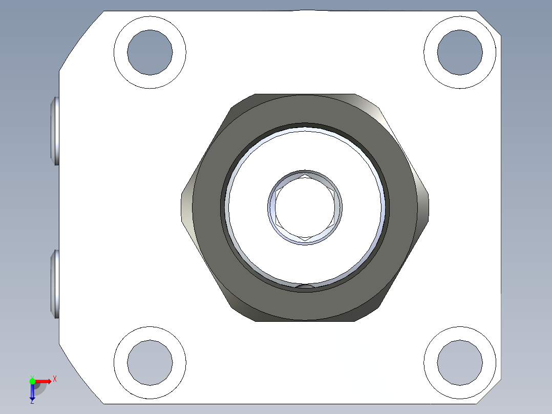 KOSMEKLHA0900-GR-Q30_R01多系列多零件图纸模型俯视图