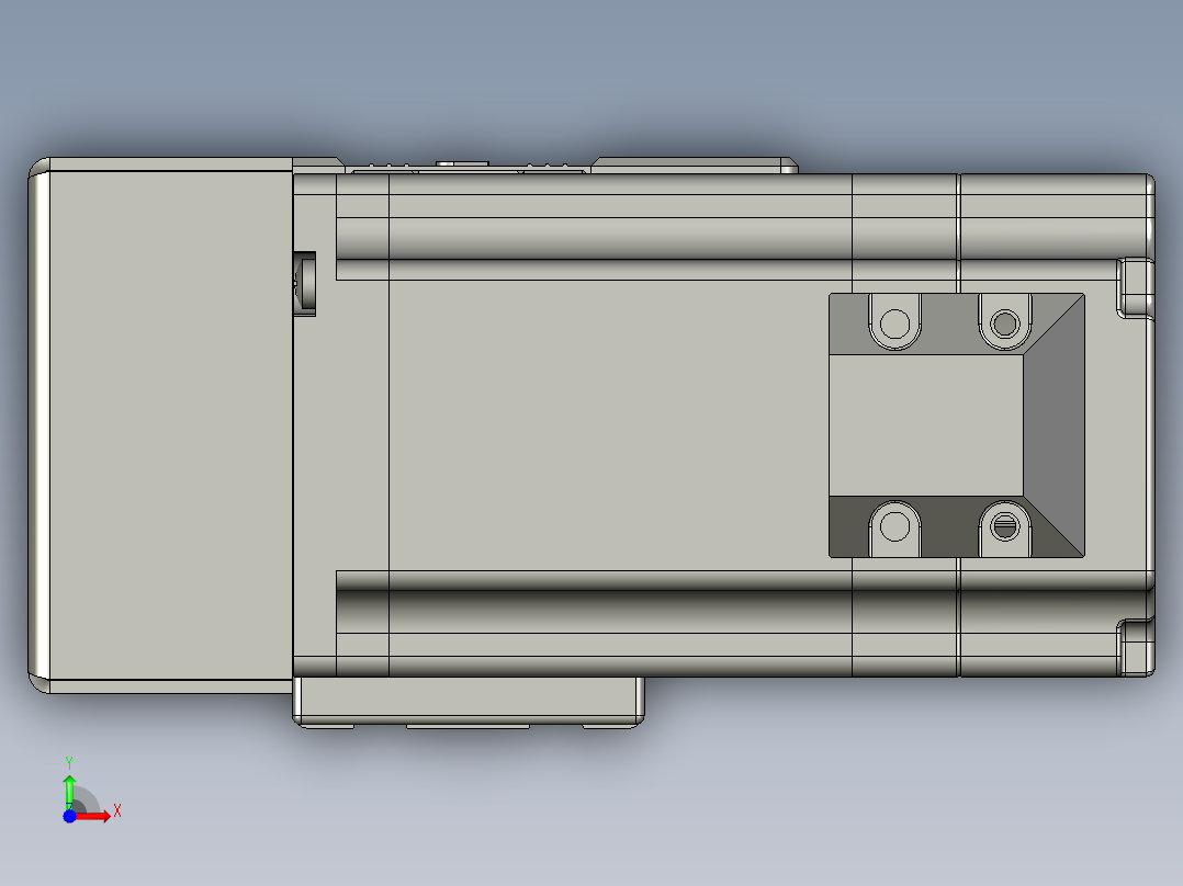 威洛博直线电机模组EB4-L40-S1250-BR-57-MS3前视图