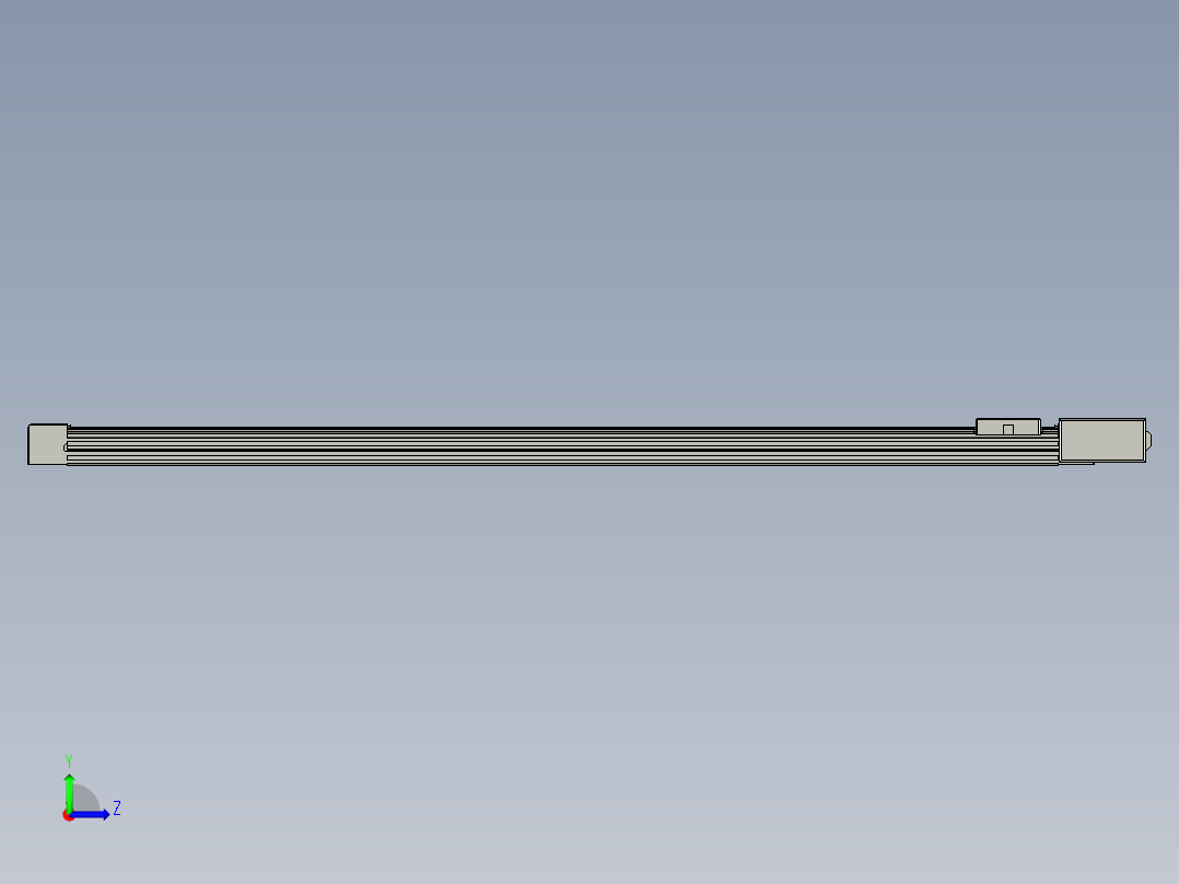 威洛博直线电机模组EB4-L40-S1250-BR-57-MS3左视图