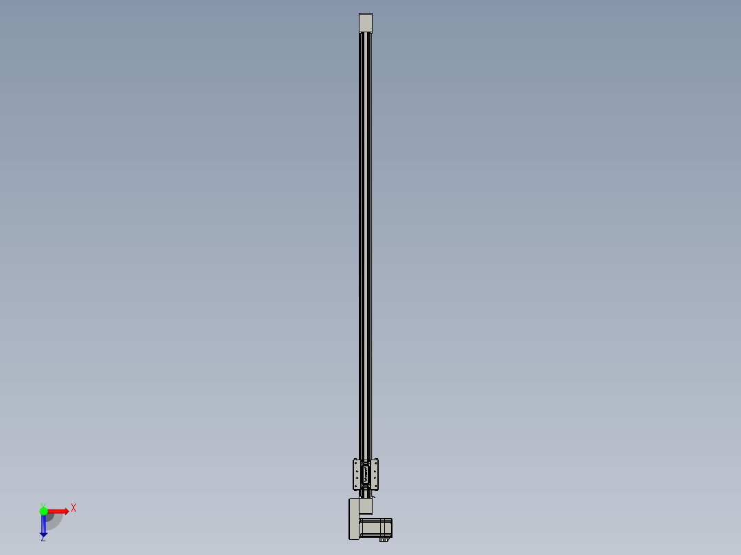 威洛博直线电机模组EB4-L40-S1250-BR-57-MS3俯视图