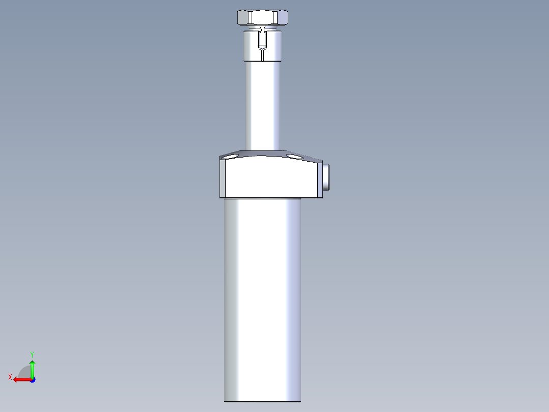 KOSMEKLHA0400-CL-Q35多系列多零件图纸模型后视图