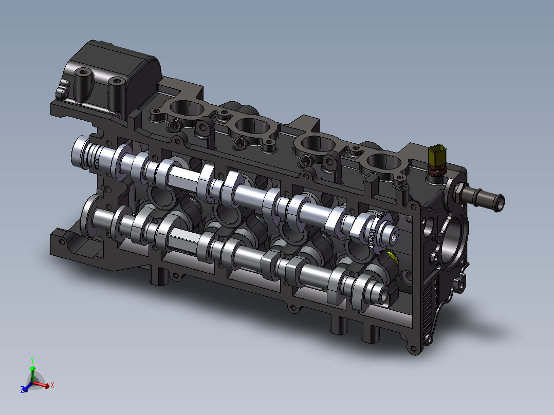 发动机缸头组装