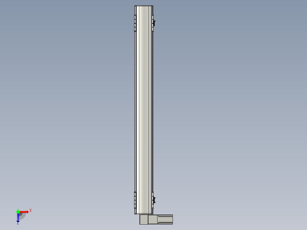 直线模组WG-LHB12-S1100-L(B)设计图纸俯视图