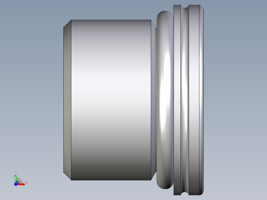 卡套式工业通用硬管接头EO_Blanking_plug_for_ports_VSTI27X2ORCF前视图