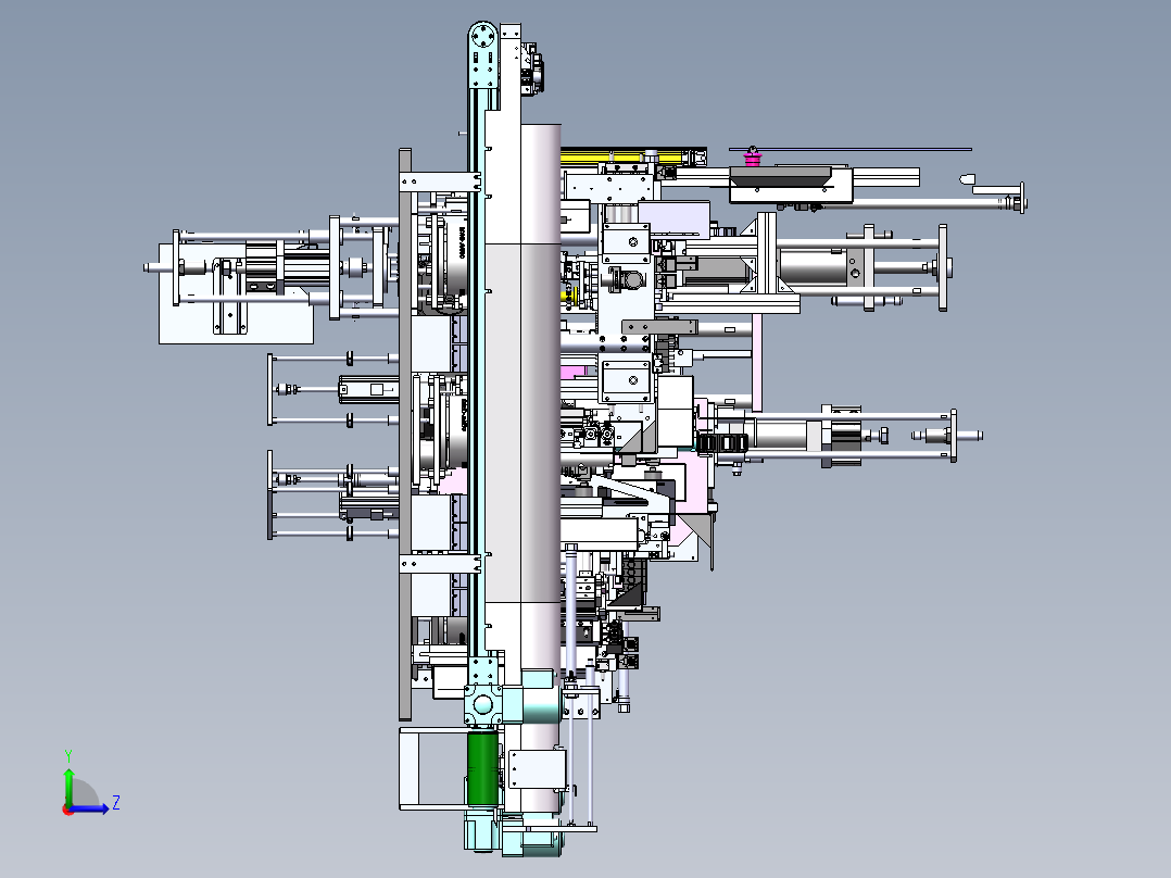 汽车安全带自动装配设备sw20左视图