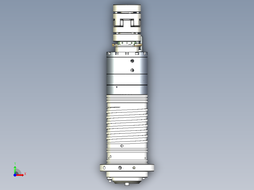 BT40-140短鼻直联主轴-中心出水=611792==10前视图