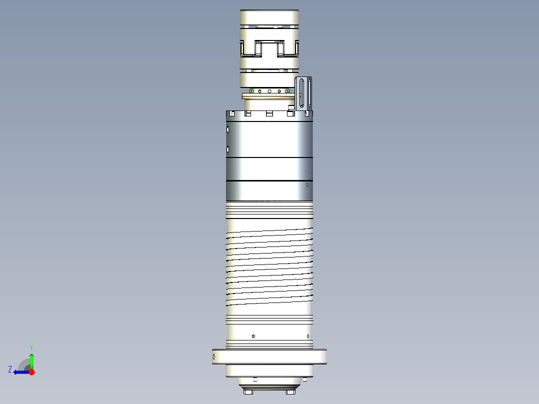 BT40-140短鼻直联主轴-中心出水=611792==10右视图