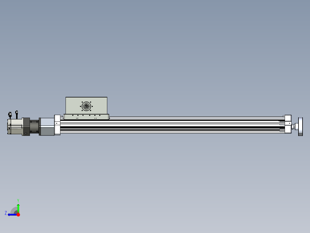 威洛博直线电机模组EB8ZR-L200-S1020-RZP75B5K-ZP755K-MS3右视图