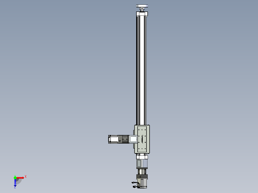 威洛博直线电机模组EB8ZR-L200-S1020-RZP75B5K-ZP755K-MS3俯视图