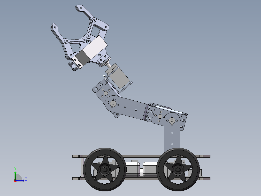 车载机械手SW三维图==670835==50左视图