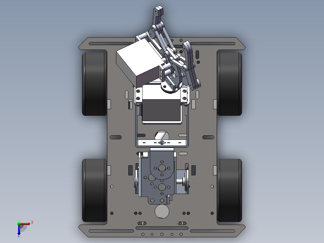 车载机械手SW三维图==670835==50俯视图