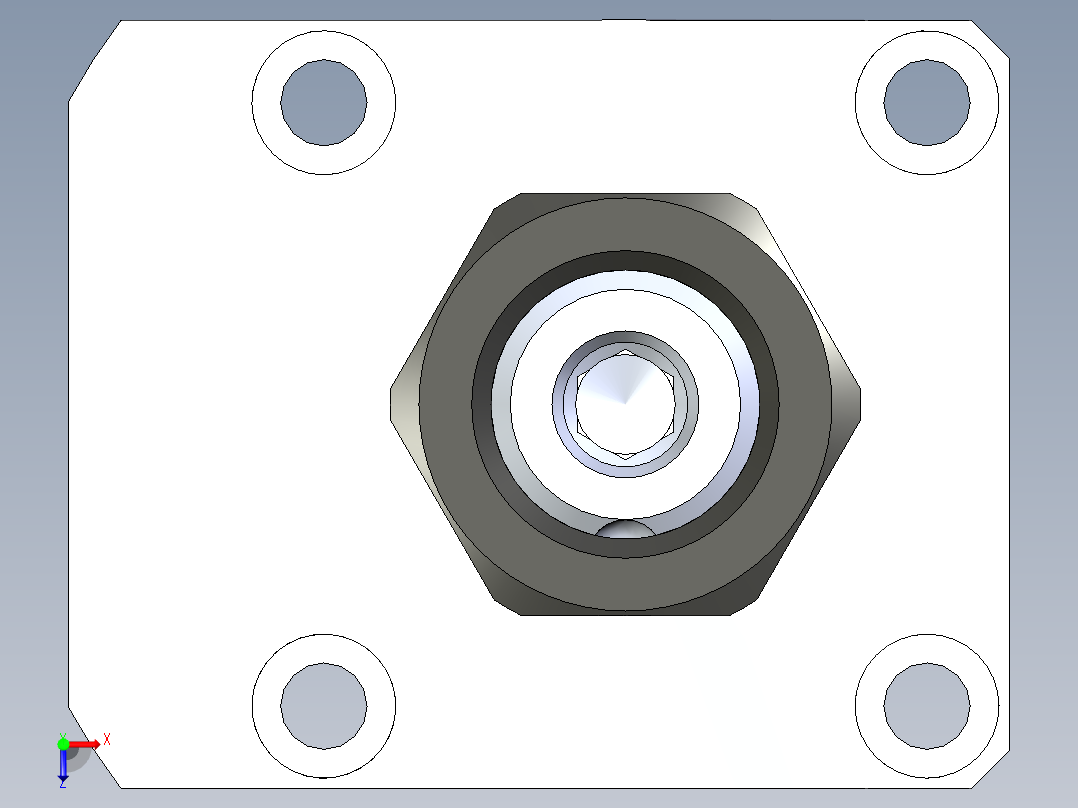 KOSMEKLHA0360-SRM_R01多系列多零件图纸模型俯视图