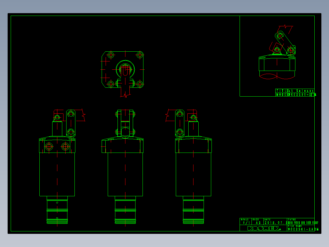 KOSMEKWCE2501-2ARM多系列多零件图纸模型多系列多零件图纸模型
