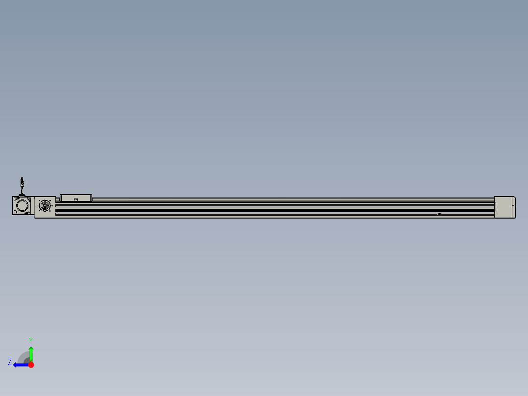 威洛博直线电机模组EB8-L100-S1900-BR-P75-MS3右视图