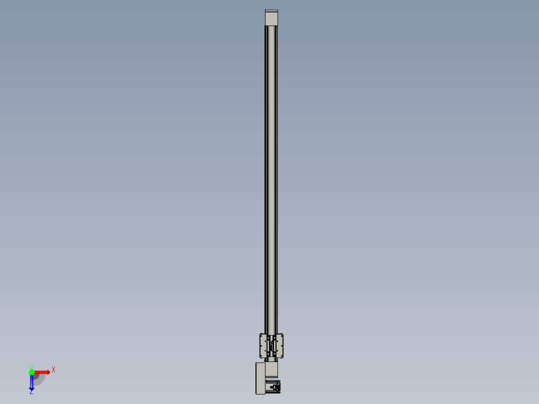 威洛博直线电机模组EB8-L100-S1900-BR-P75-MS3俯视图