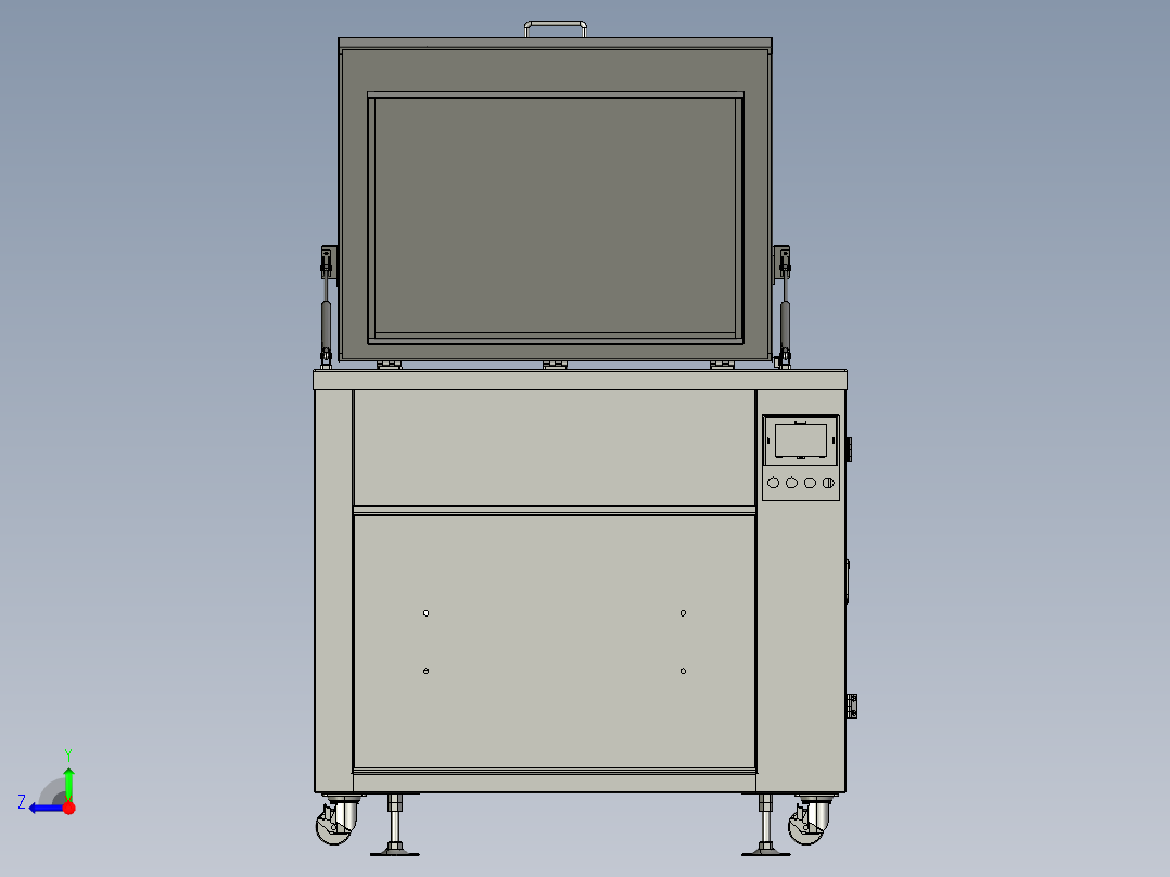 高压管件清洗设备右视图