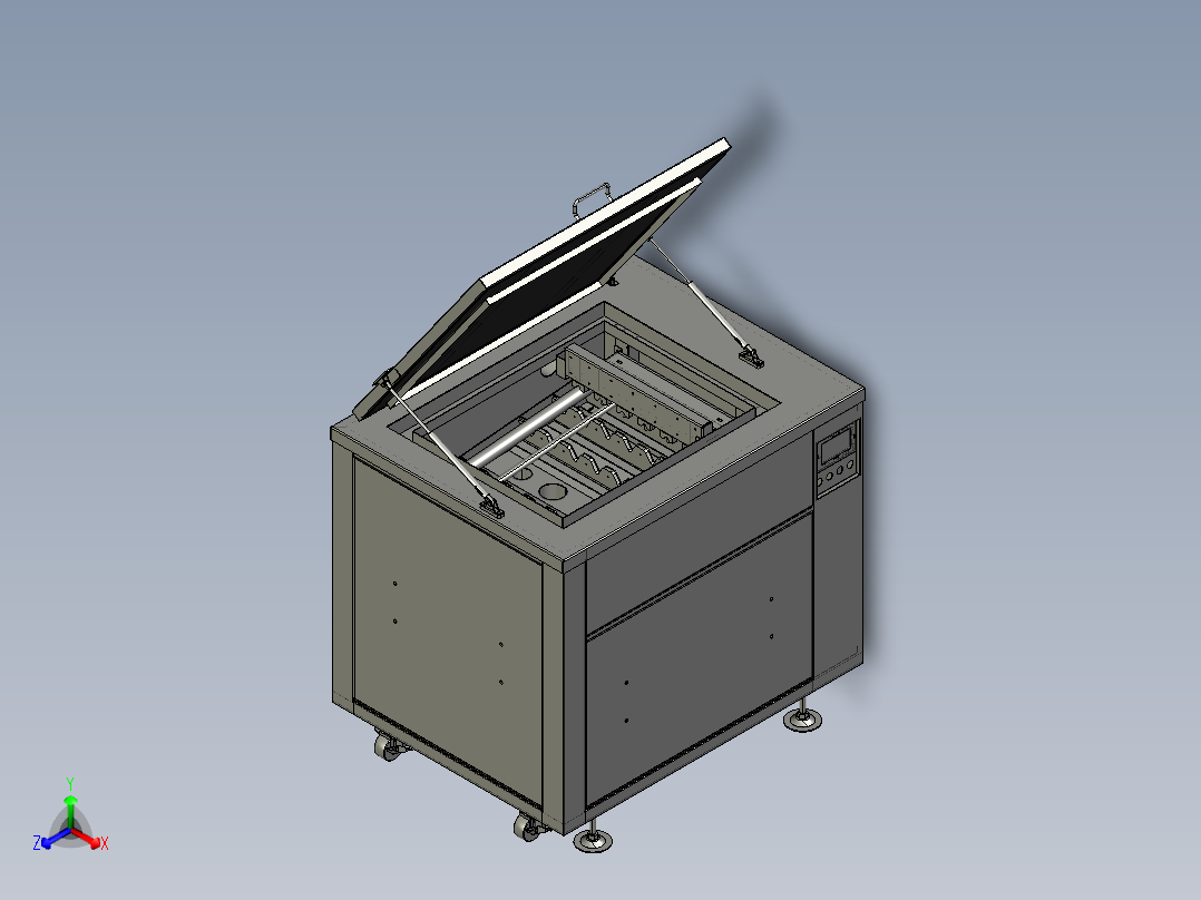 高压管件清洗设备正等轴测图
