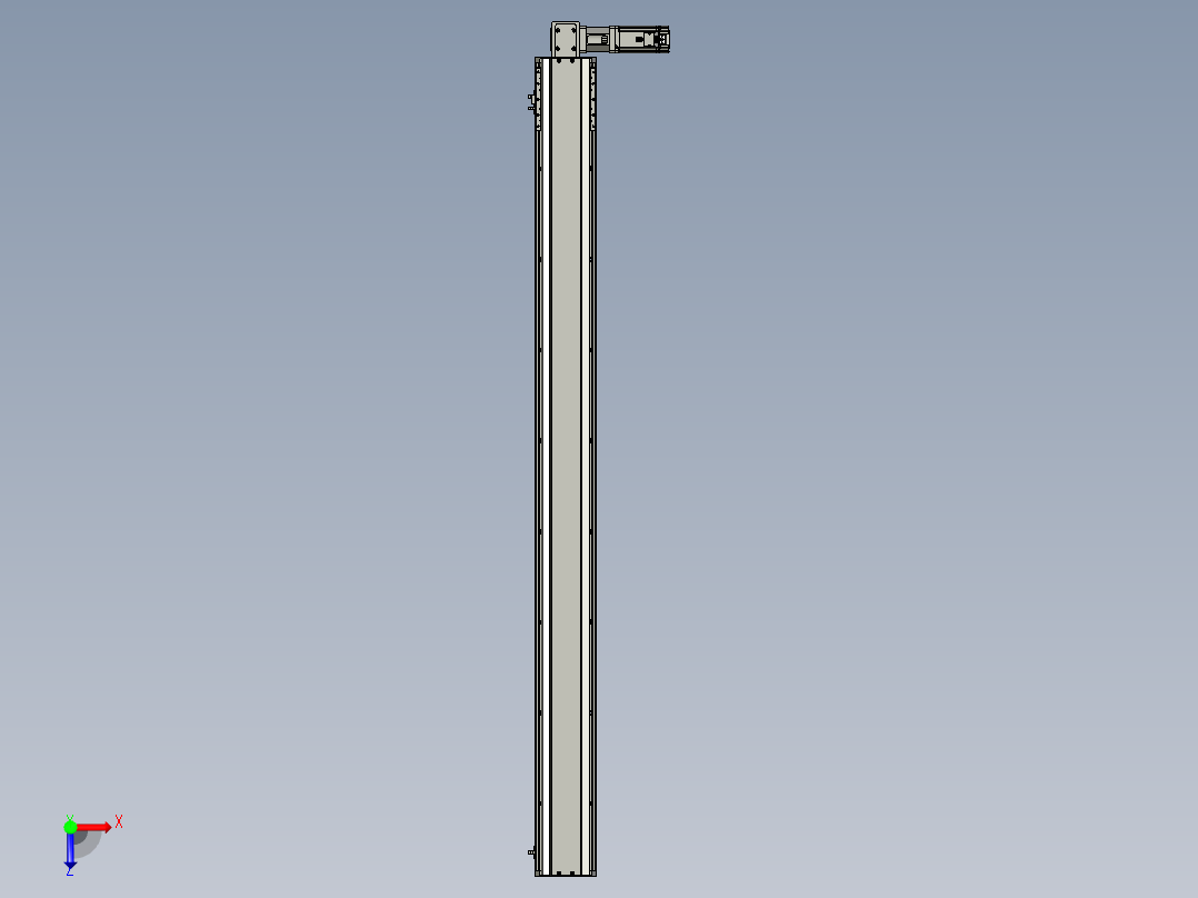 东锦同步带传动-直线滑台模组DH135B-L125-S1550-BL-P400W-C3俯视图