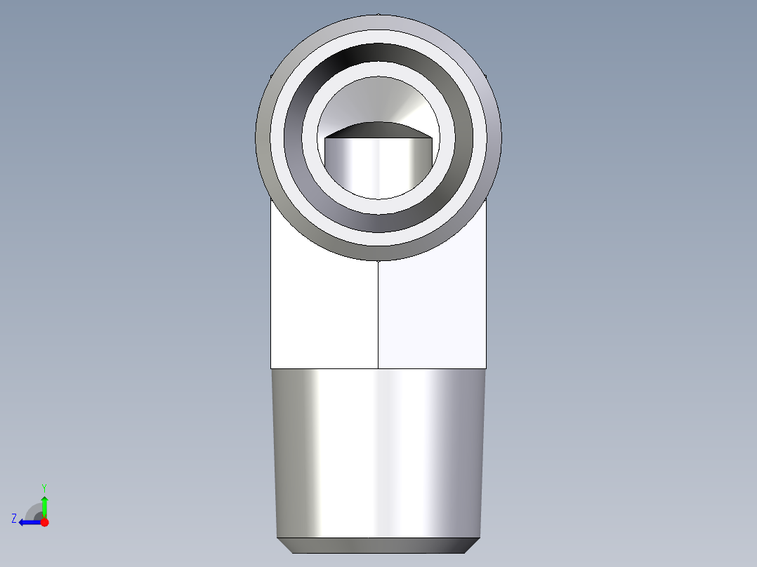 卡套式工业通用硬管接头EO_Male_stud_elbow_WE10LR71X右视图