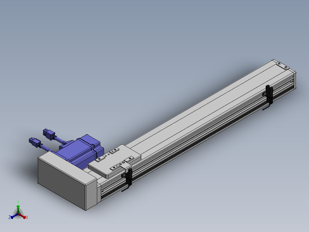 精密模组MY60-T10-400L-BR-P20B-C4-C正等轴测图