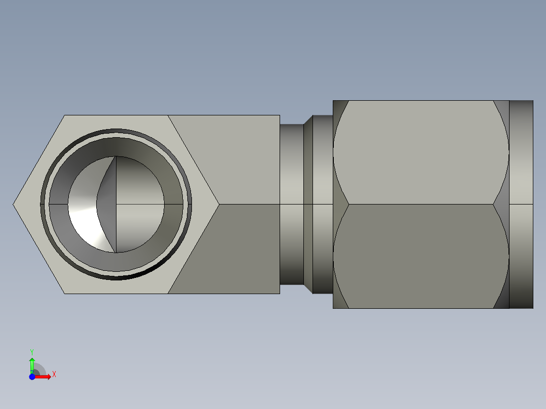 卡套式工业通用硬管接头8_cbu-s前视图