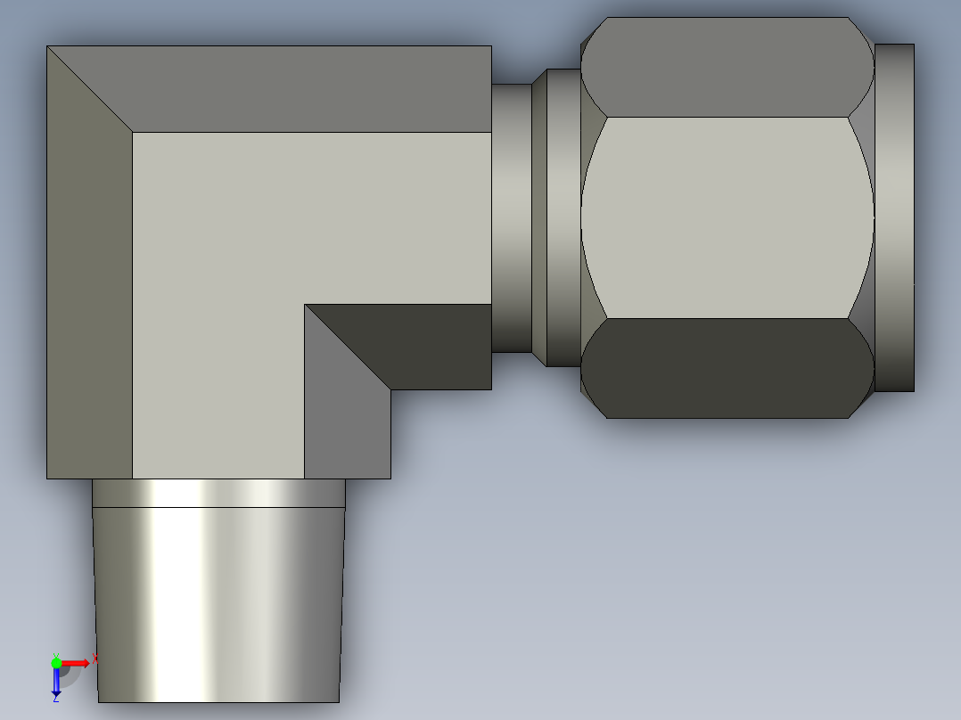 卡套式工业通用硬管接头8_cbu-s俯视图