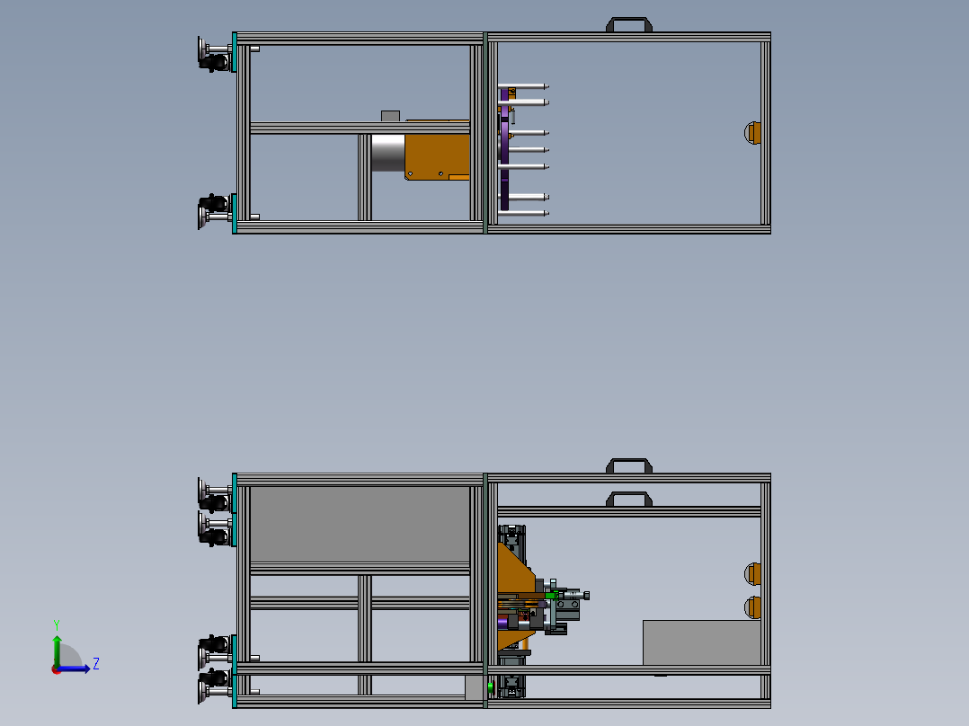 弹簧绕线机 3左视图