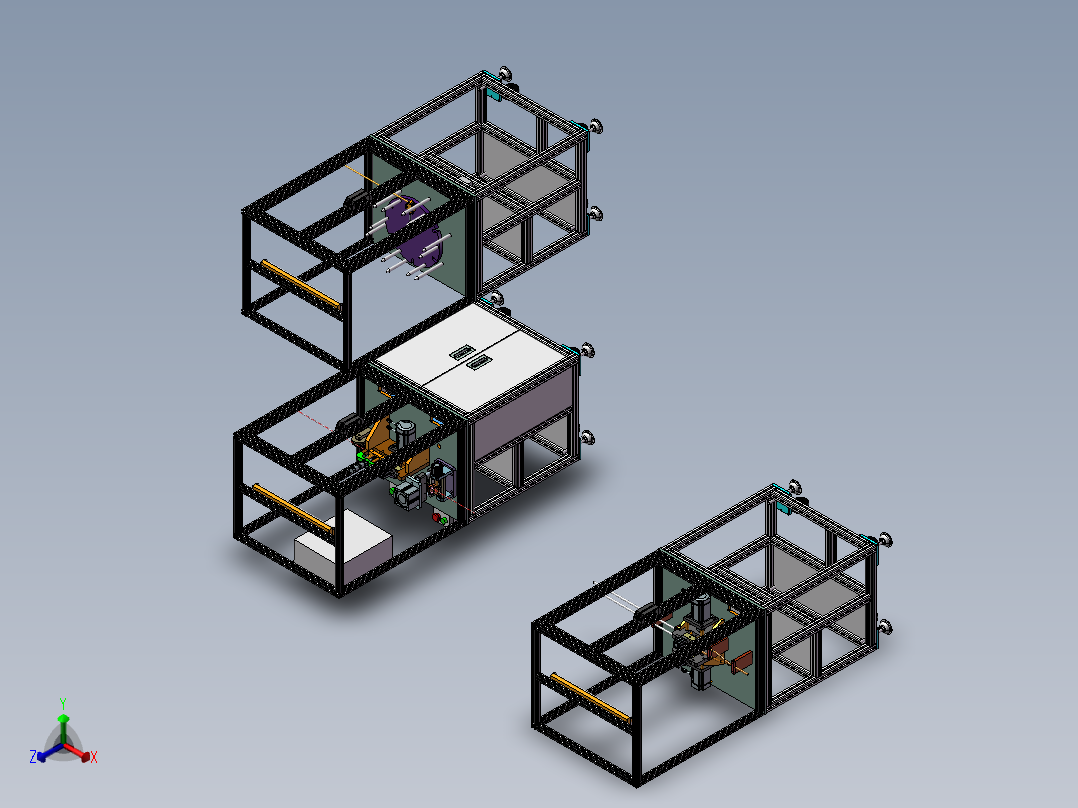 弹簧绕线机 3正等轴测图