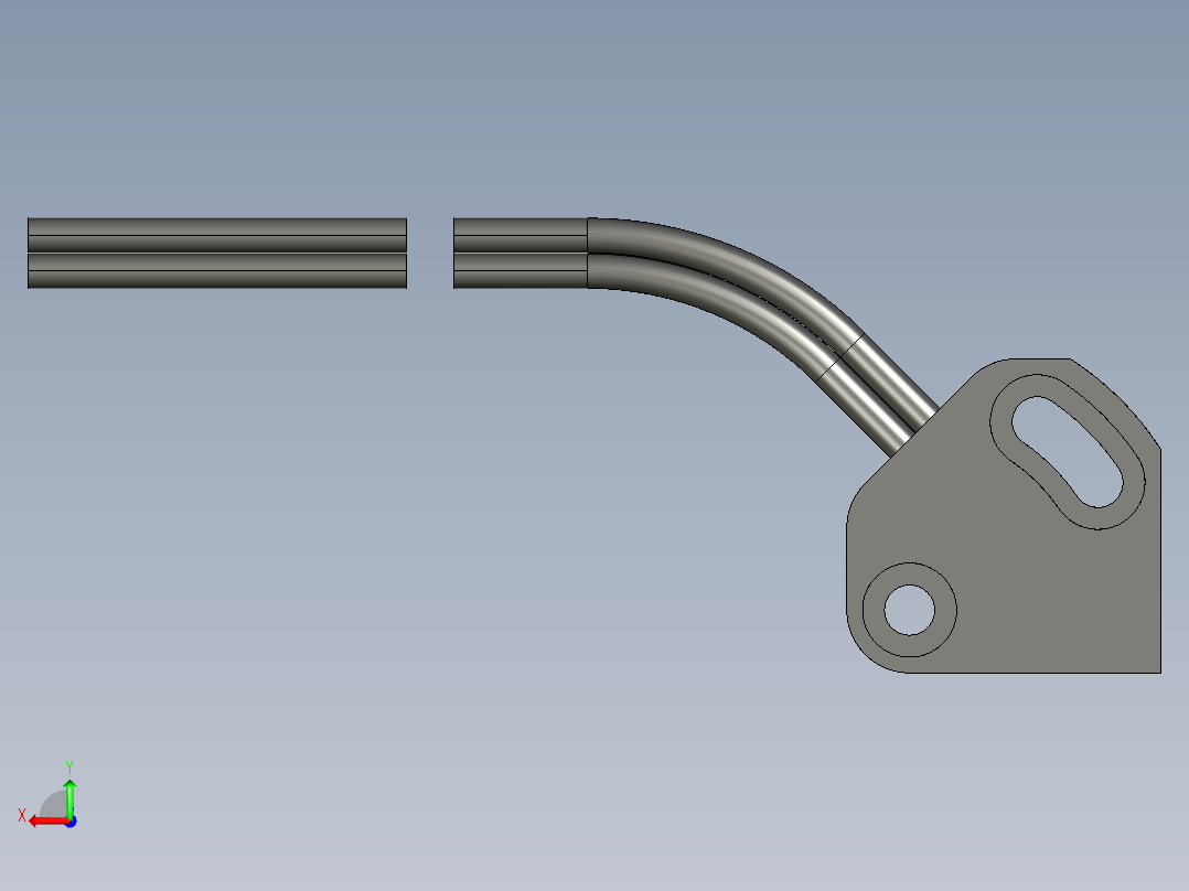 基恩士FU-A05D_kc图纸模型后视图