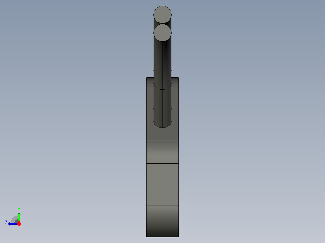 基恩士FU-A05D_kc图纸模型右视图