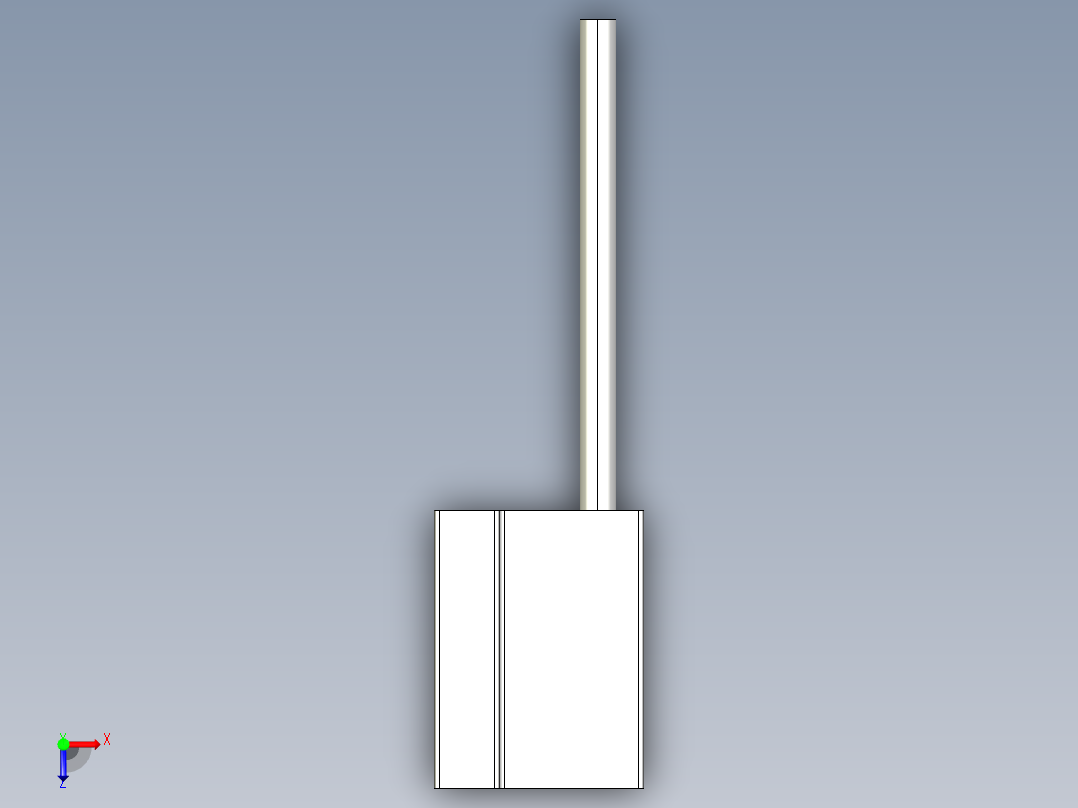 基恩士FU-L54Z_1_kc图纸模型俯视图