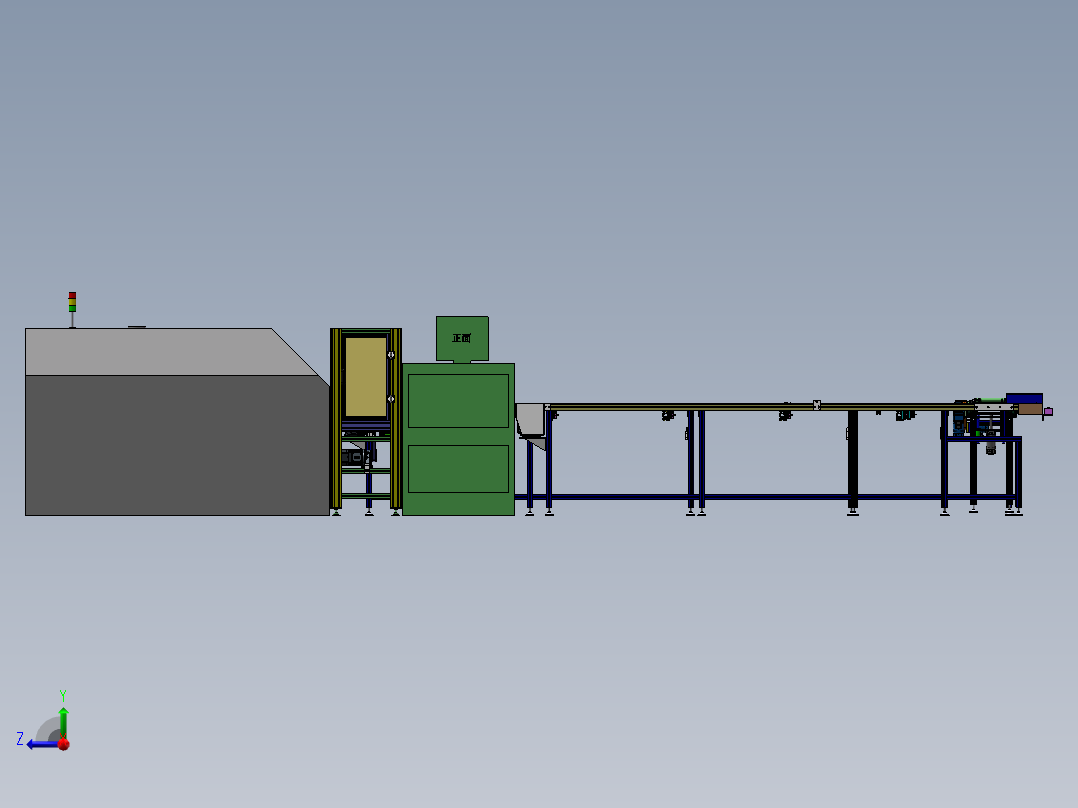 循环线体sw20可编辑右视图
