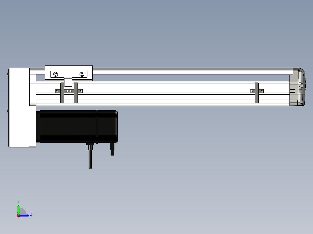 Toyo东佑达直线模组-ETH13-350-BM-400W+煞車左视图