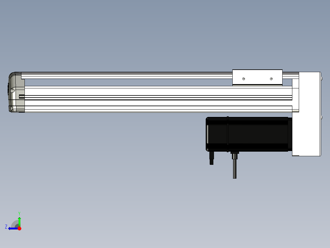 Toyo东佑达直线模组-ETH13-350-BM-400W+煞車右视图