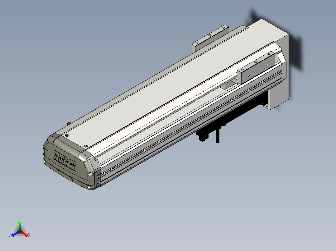 Toyo东佑达直线模组-ETH13-350-BM-400W+煞車正等轴测图