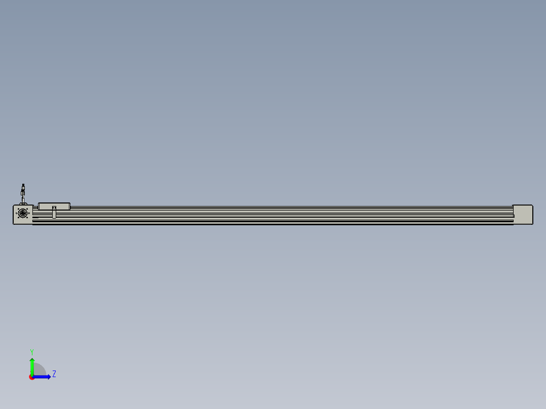 威洛博直线电机模组EB6-L140-S1800-R-P40-MS3左视图